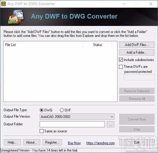 Any DWF to DWG Converter,DWF转DWG,文件转换