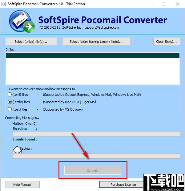 SoftSpire Pocomail Converter下载,邮件转换,文件转换