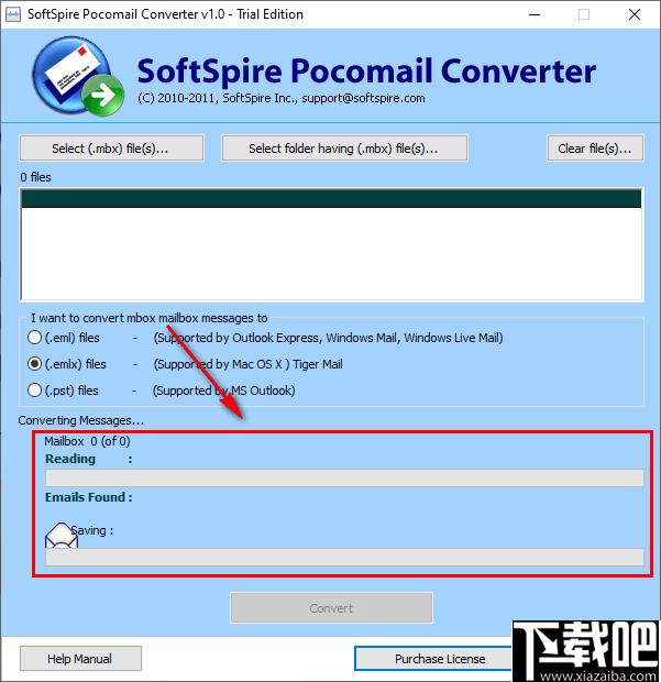 SoftSpire Pocomail Converter下载,邮件转换,文件转换