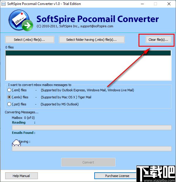 SoftSpire Pocomail Converter下载,邮件转换,文件转换
